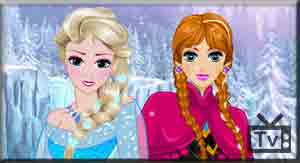 Frozen Elsa vs Anna - jogos online de menina